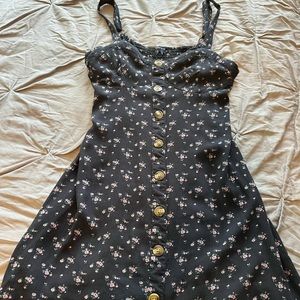 Button down floral dress